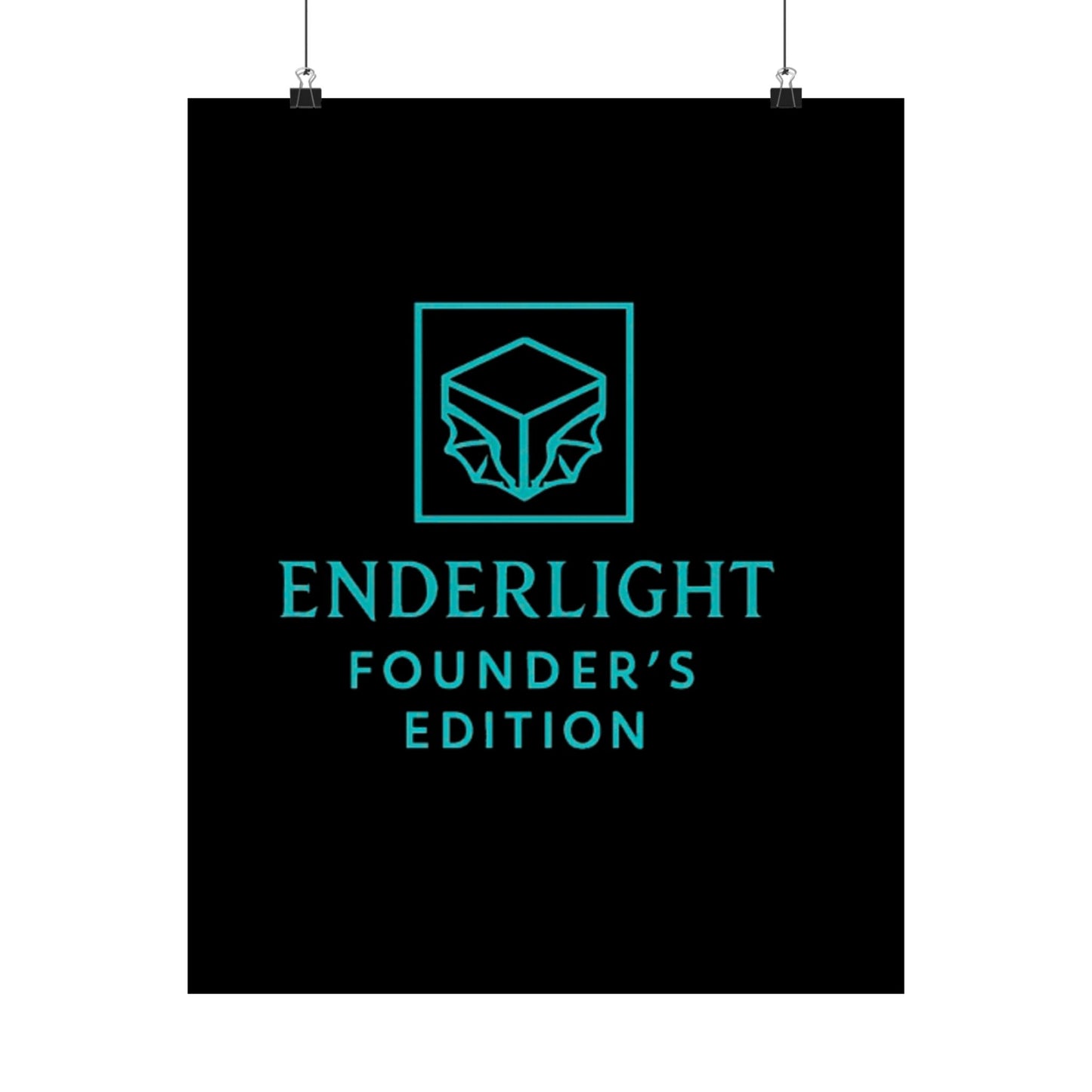 Elegant Satin Poster - Enderlight Founder's Edition