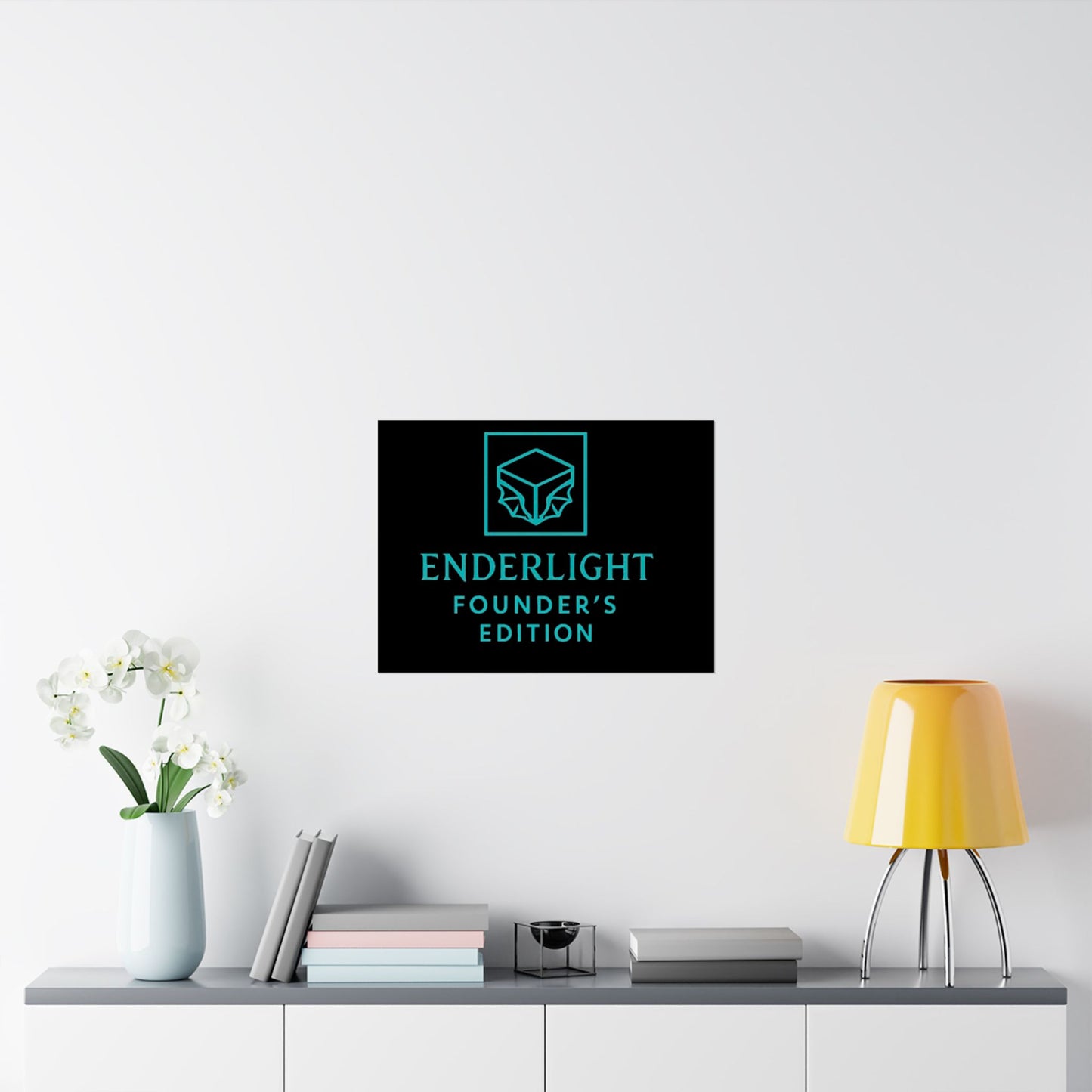 Elegant Satin Poster - Enderlight Founder's Edition