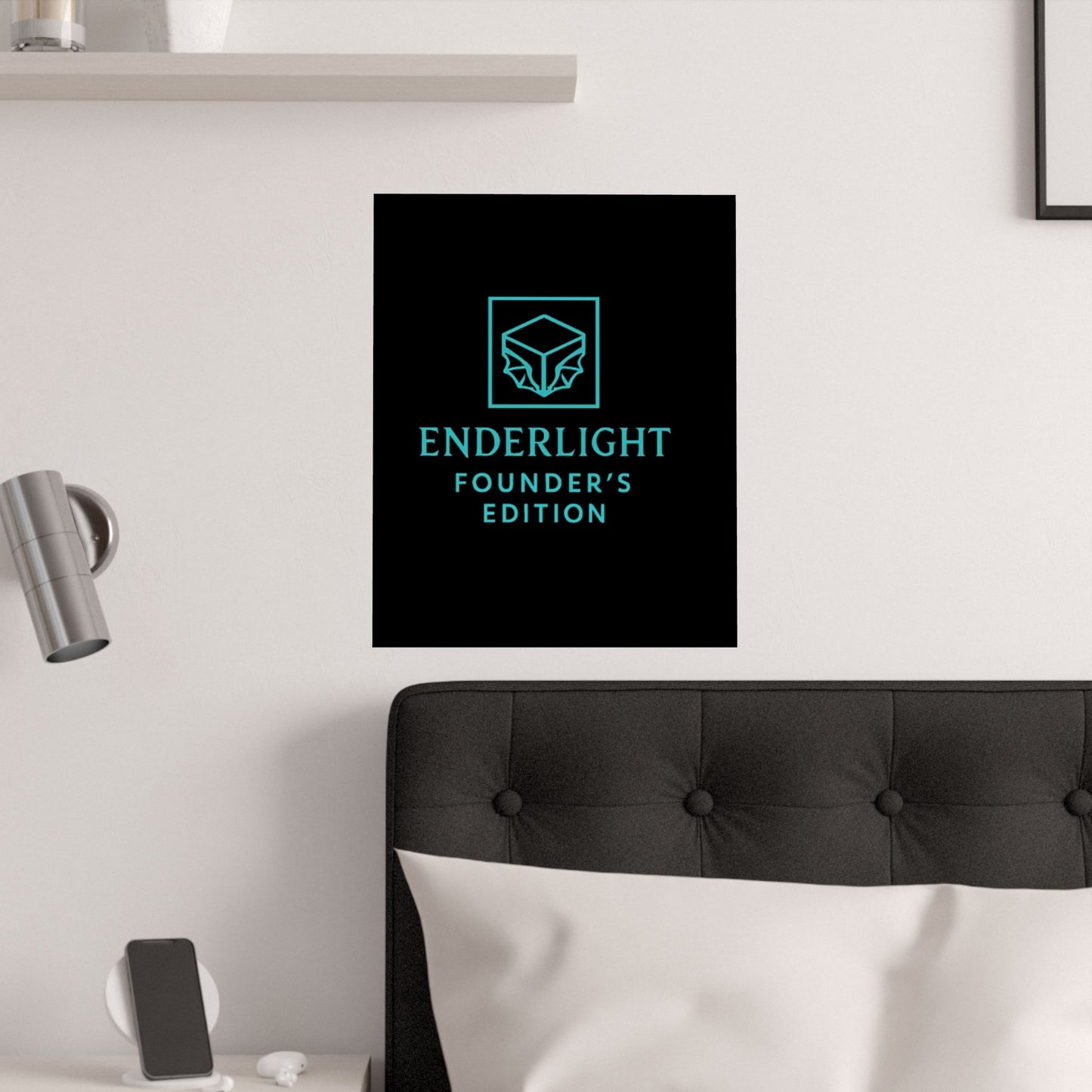 Elegant Satin Poster - Enderlight Founder's Edition