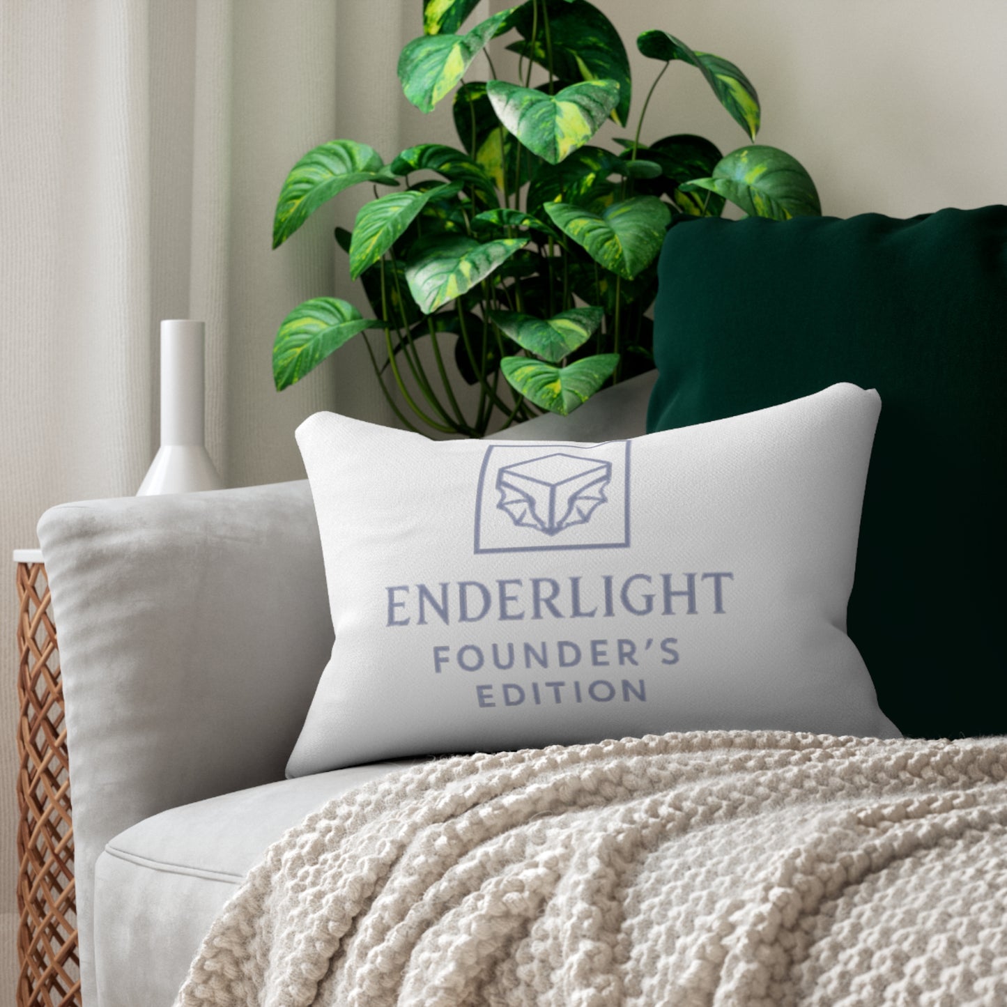 Enderlight Founder's Edition Lumbar Pillow - Cozy Home Decor for Supportive Comfort