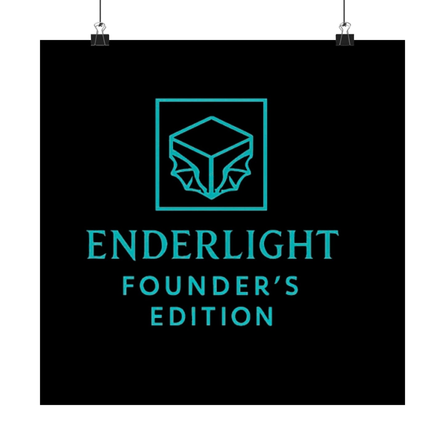 Elegant Satin Poster - Enderlight Founder's Edition