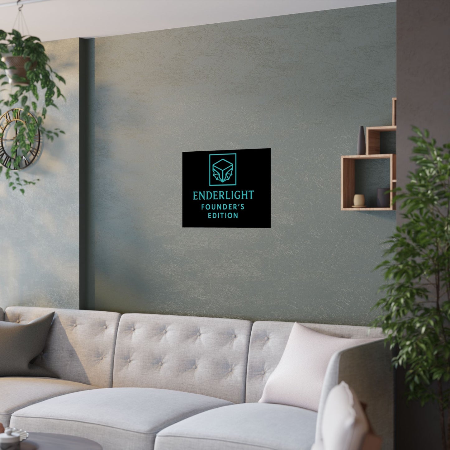 Elegant Satin Poster - Enderlight Founder's Edition