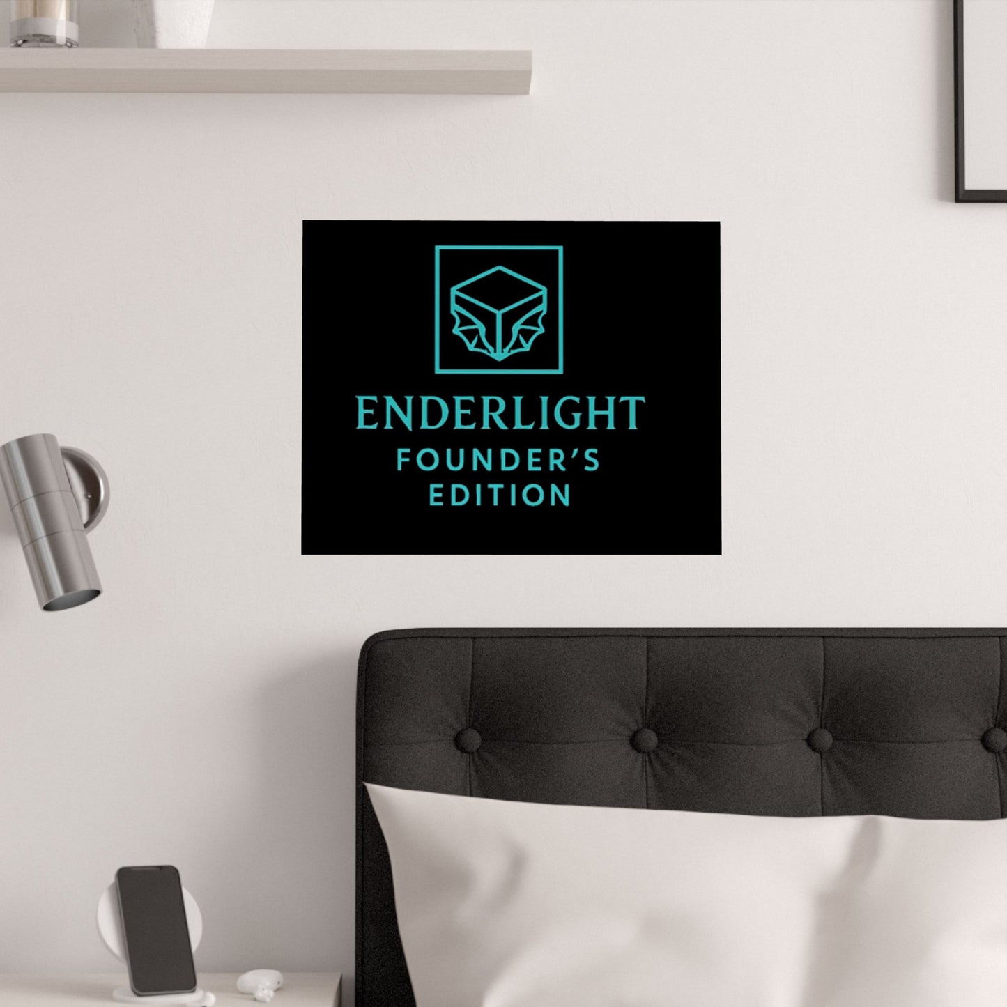 Elegant Satin Poster - Enderlight Founder's Edition