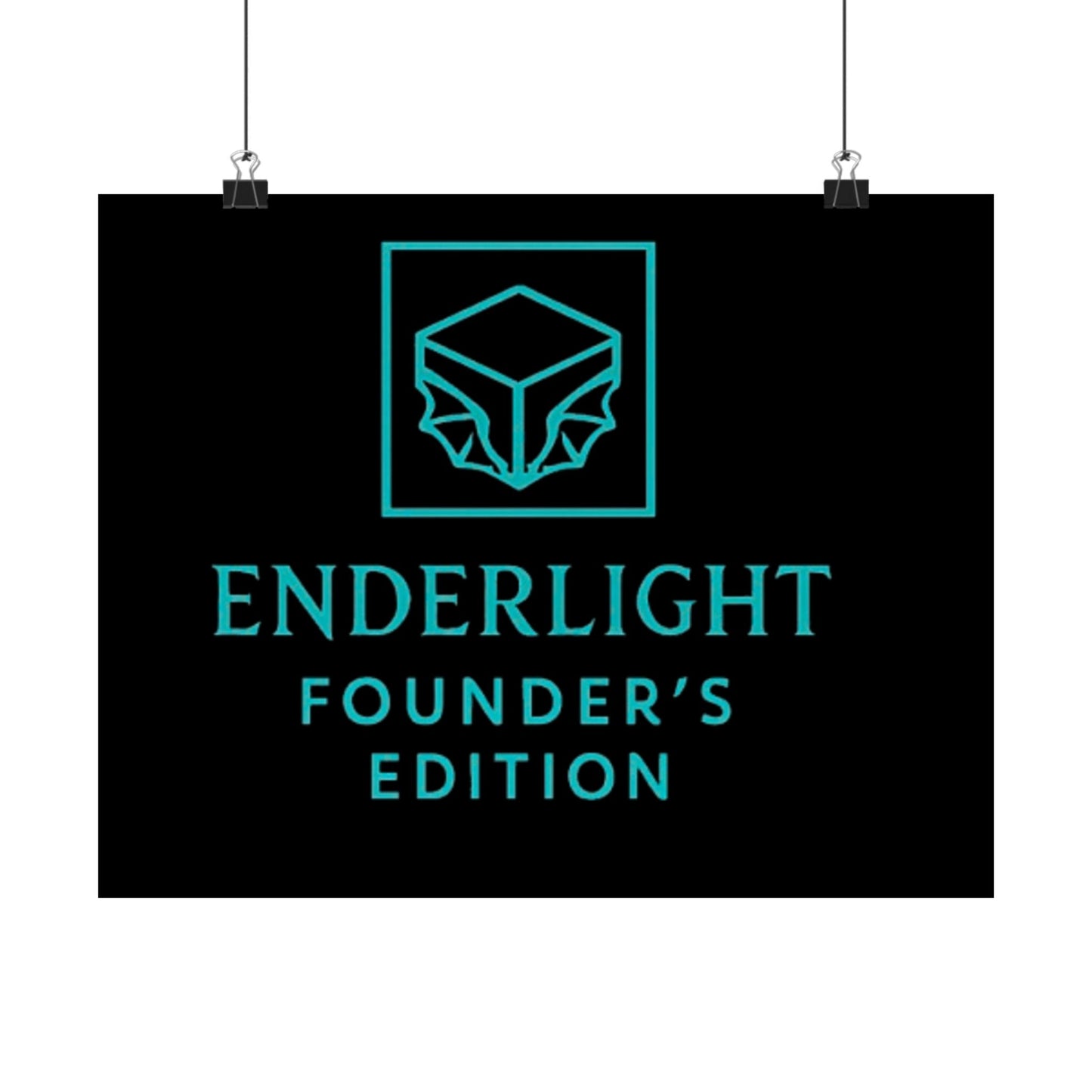 Elegant Satin Poster - Enderlight Founder's Edition