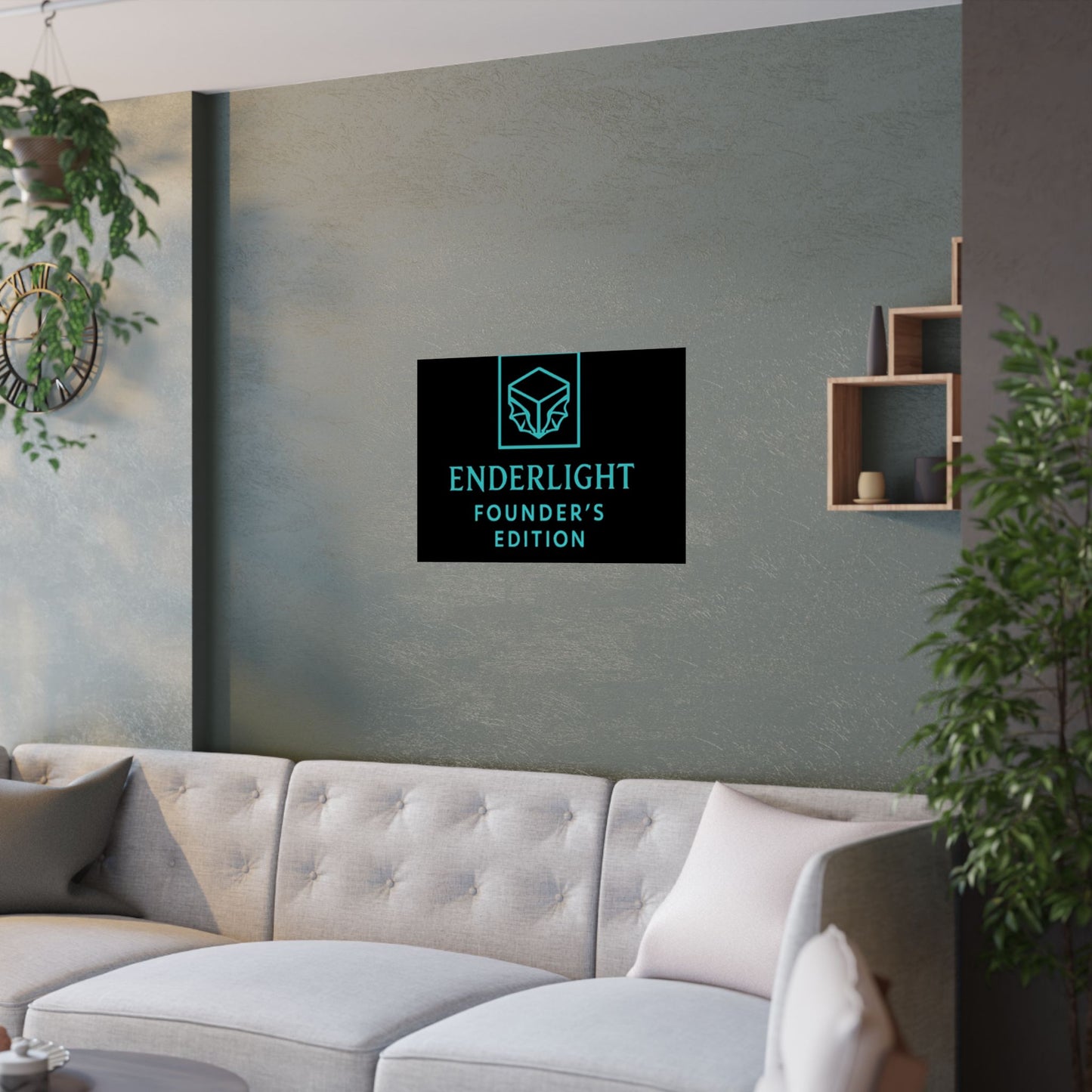 Elegant Satin Poster - Enderlight Founder's Edition