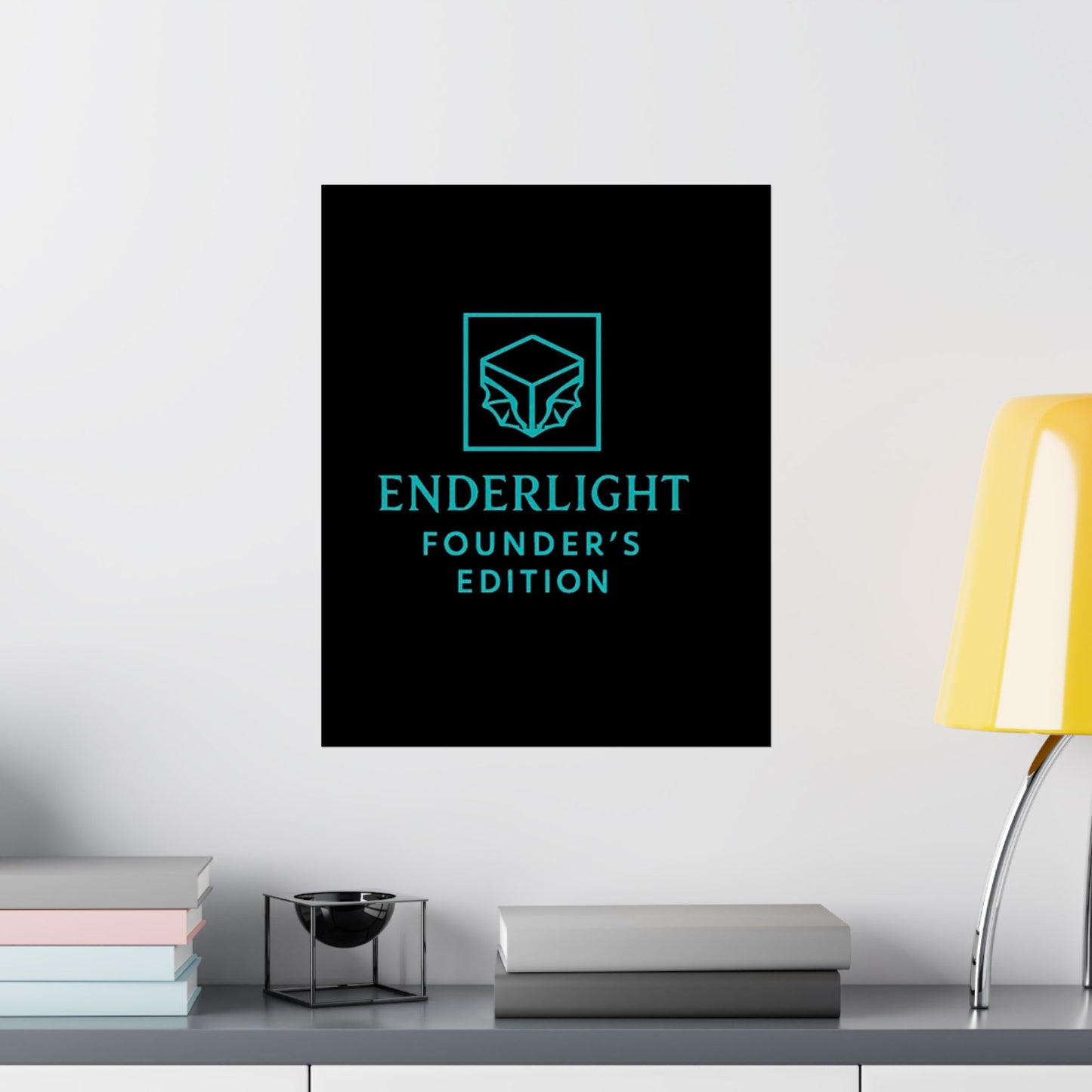 Elegant Satin Poster - Enderlight Founder's Edition