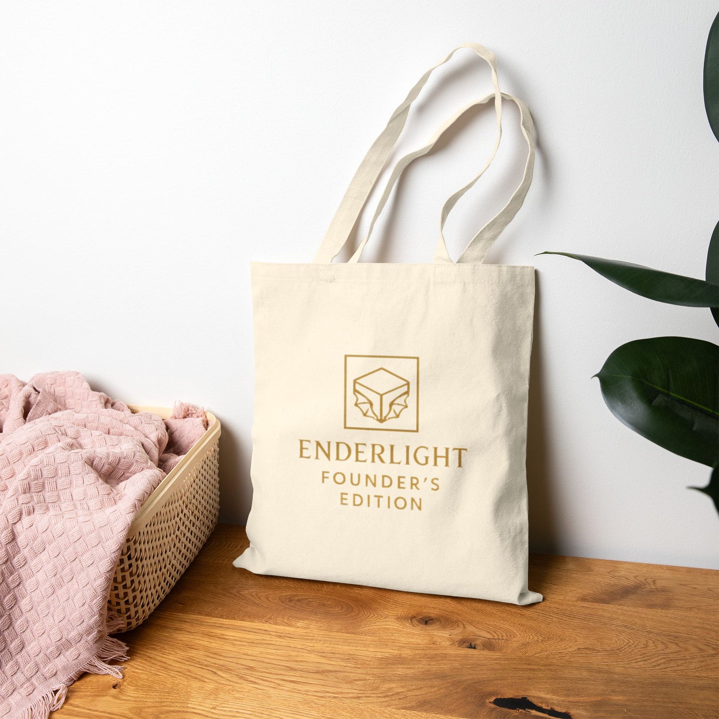 Eco-Friendly Cotton Canvas Tote Bag - Enderlight Founder’s Edition