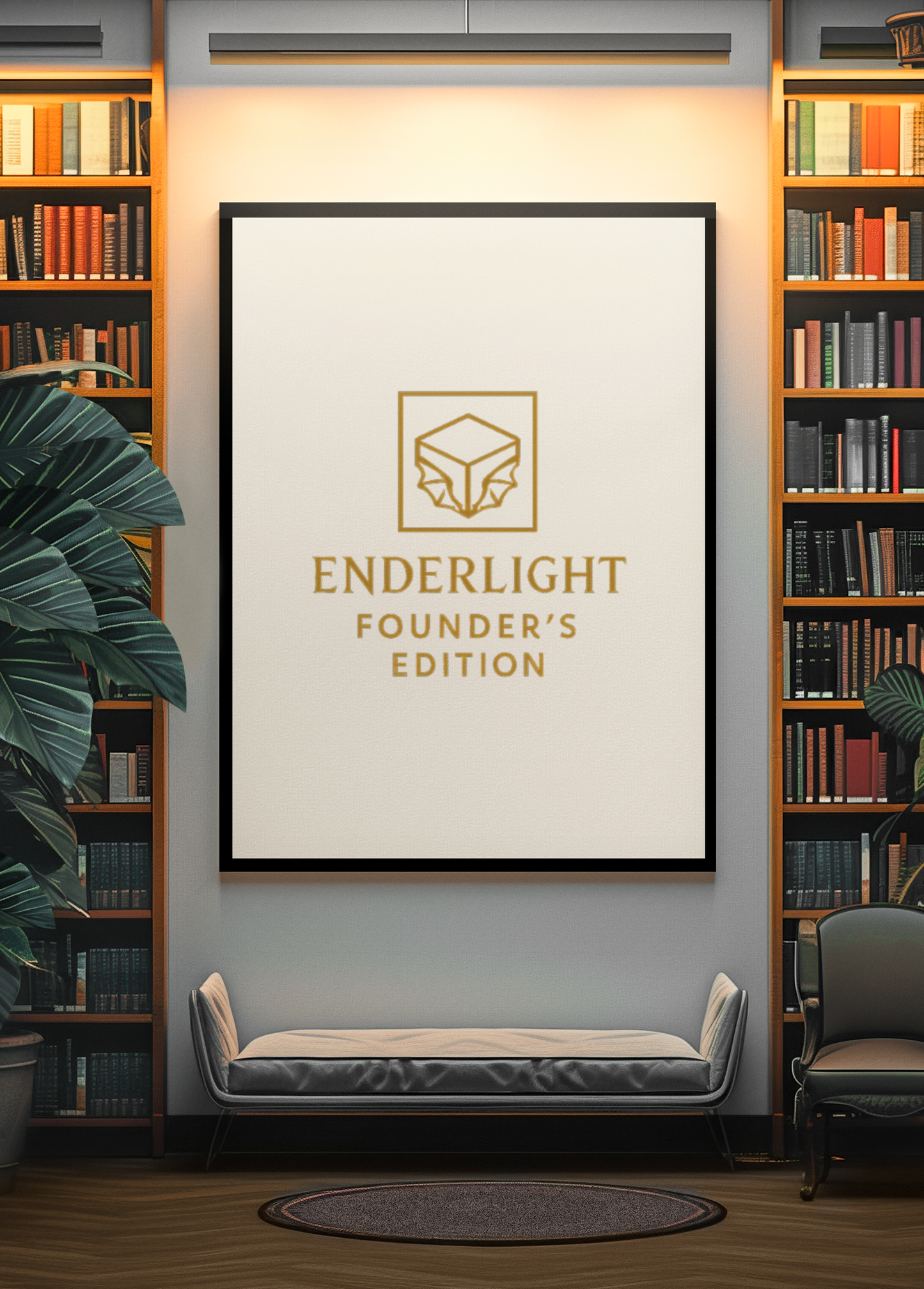 Elegant Satin Poster - Enderlight Founder's Edition