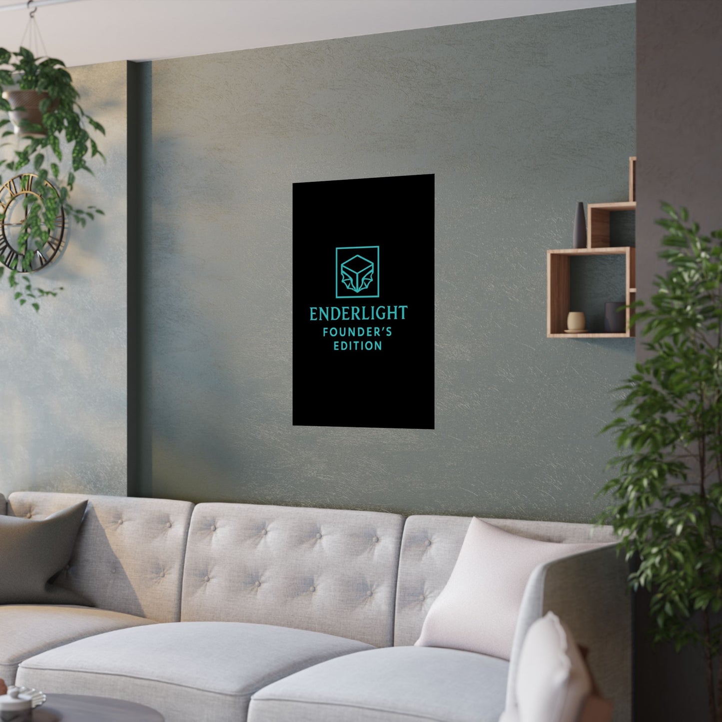 Elegant Satin Poster - Enderlight Founder's Edition