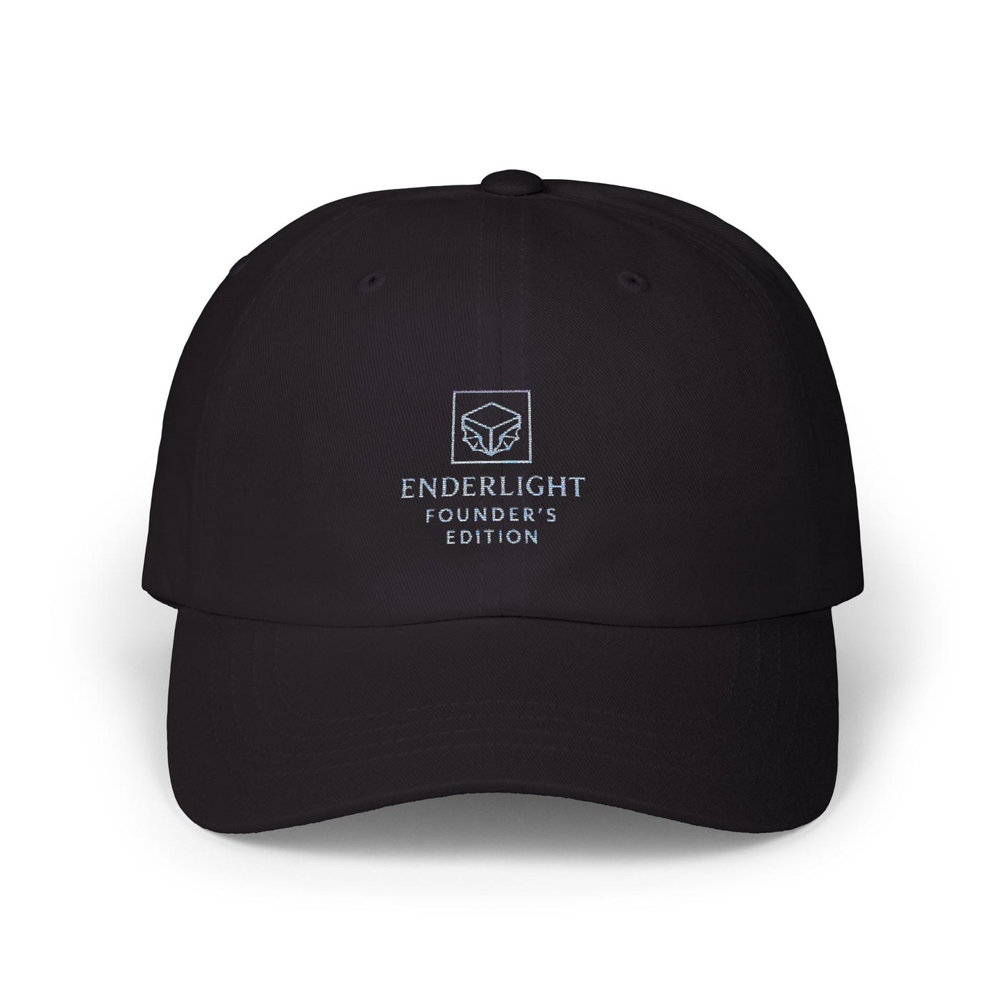 White Classic Dad Cap with 'FOUNDERS' Embroidery - Perfect for Casual Style