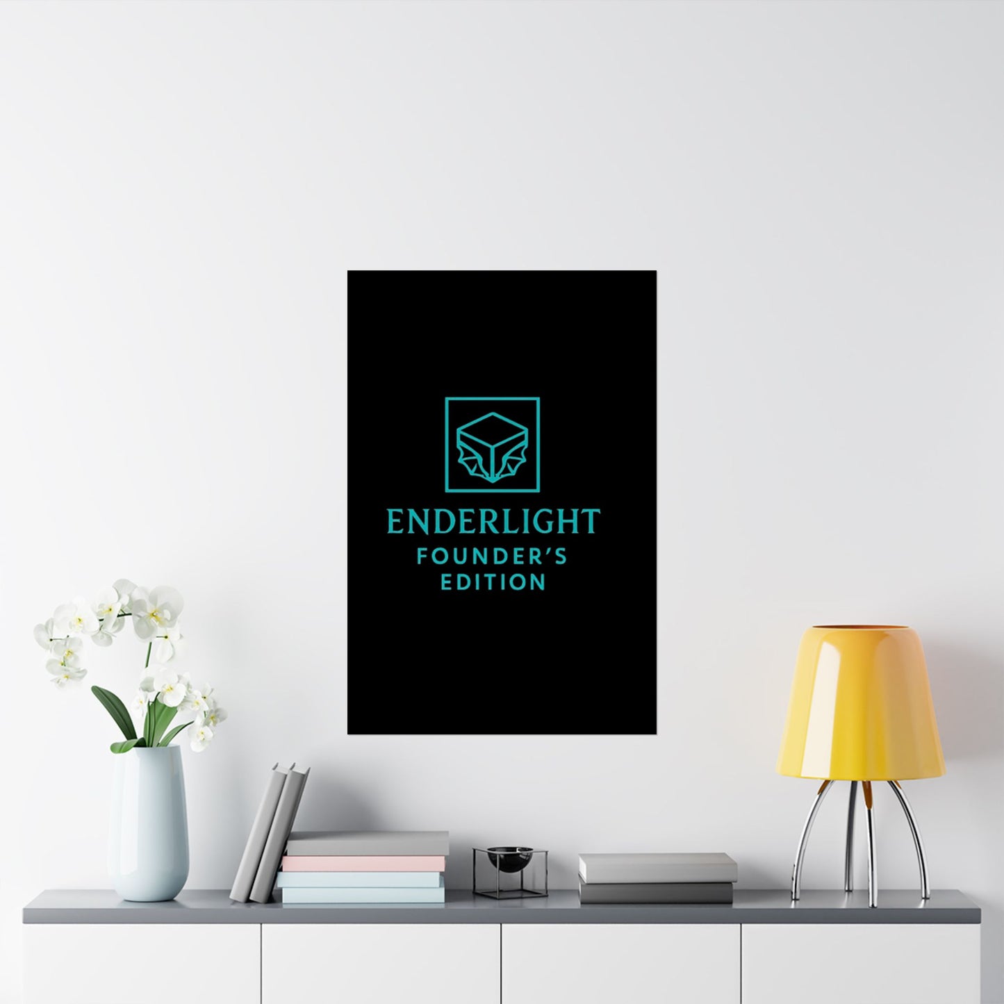 Elegant Satin Poster - Enderlight Founder's Edition