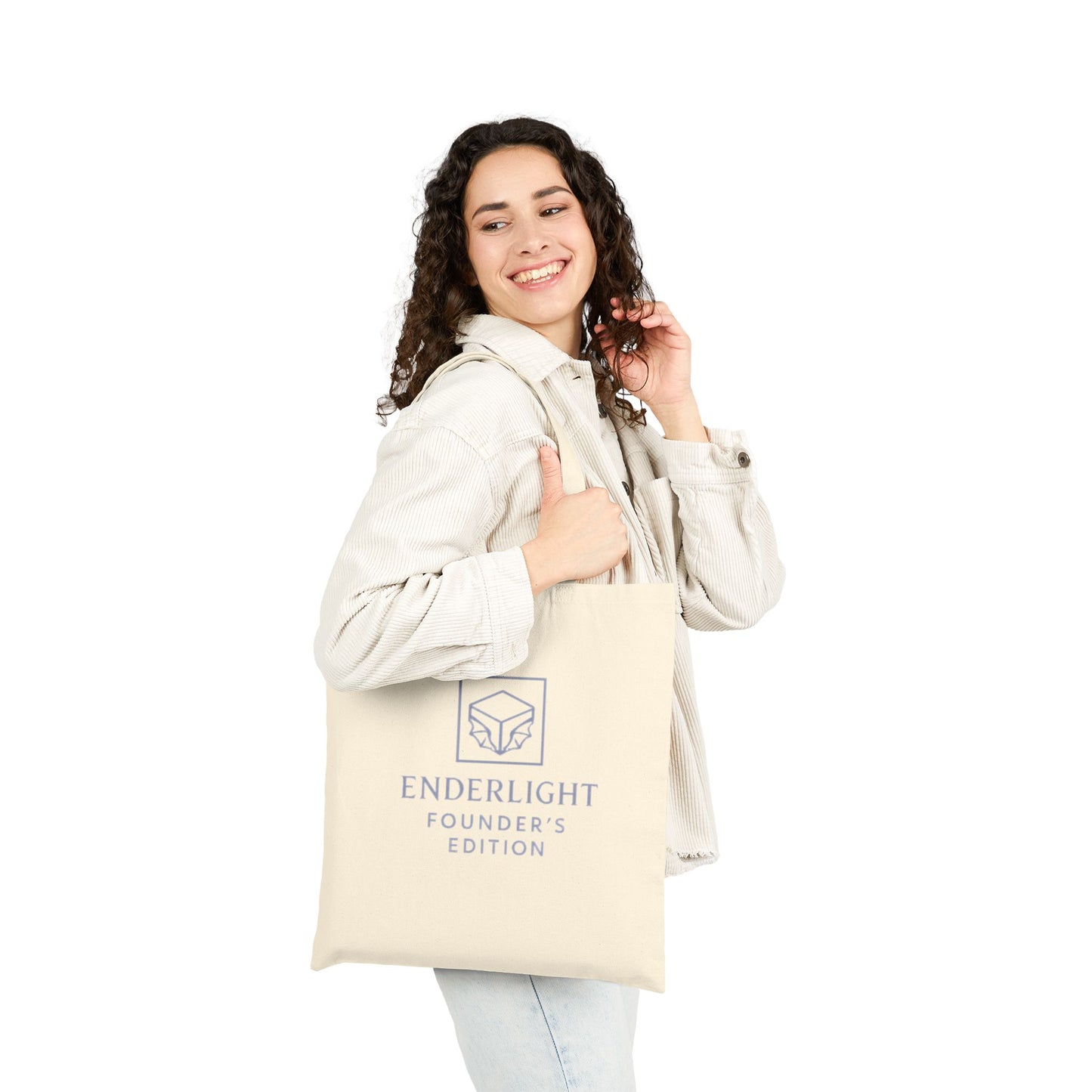 Enderlight Cotton Canvas Tote Bag - Eco-Friendly and Stylish Carry All