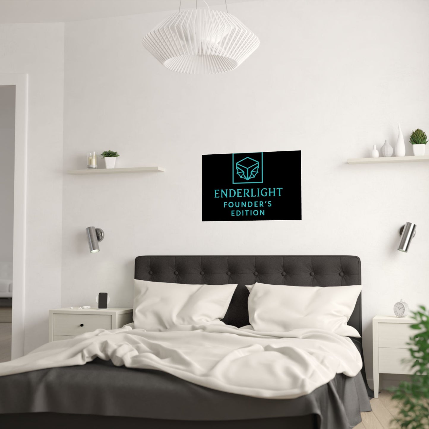 Elegant Satin Poster - Enderlight Founder's Edition