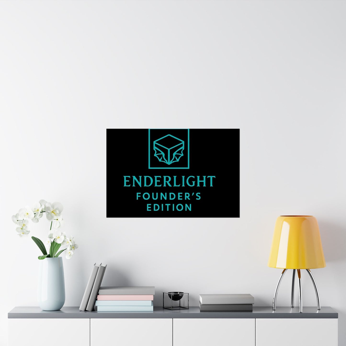 Elegant Satin Poster - Enderlight Founder's Edition