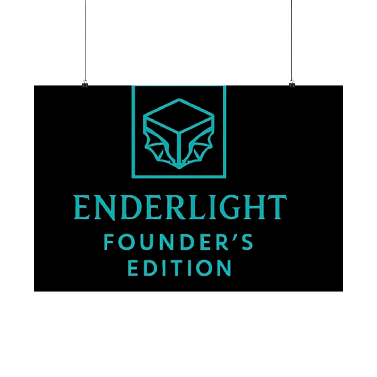 Elegant Satin Poster - Enderlight Founder's Edition