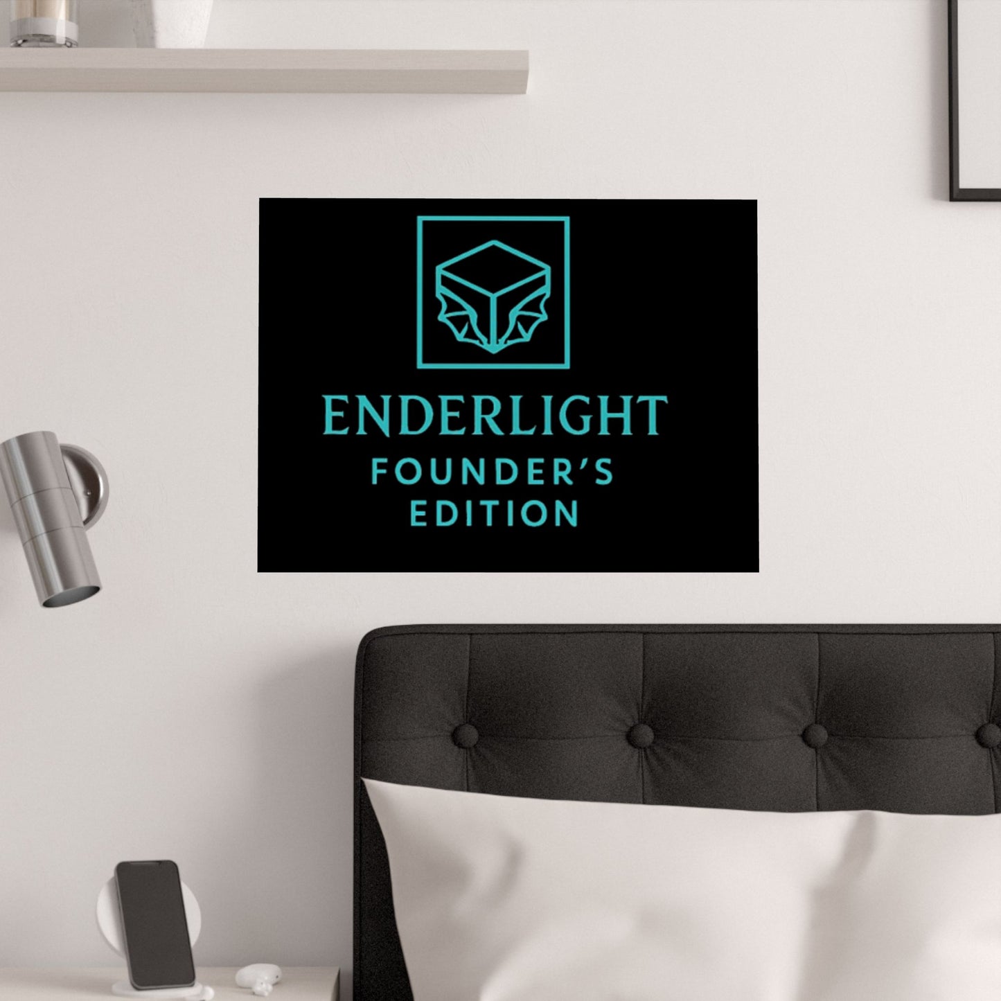 Elegant Satin Poster - Enderlight Founder's Edition