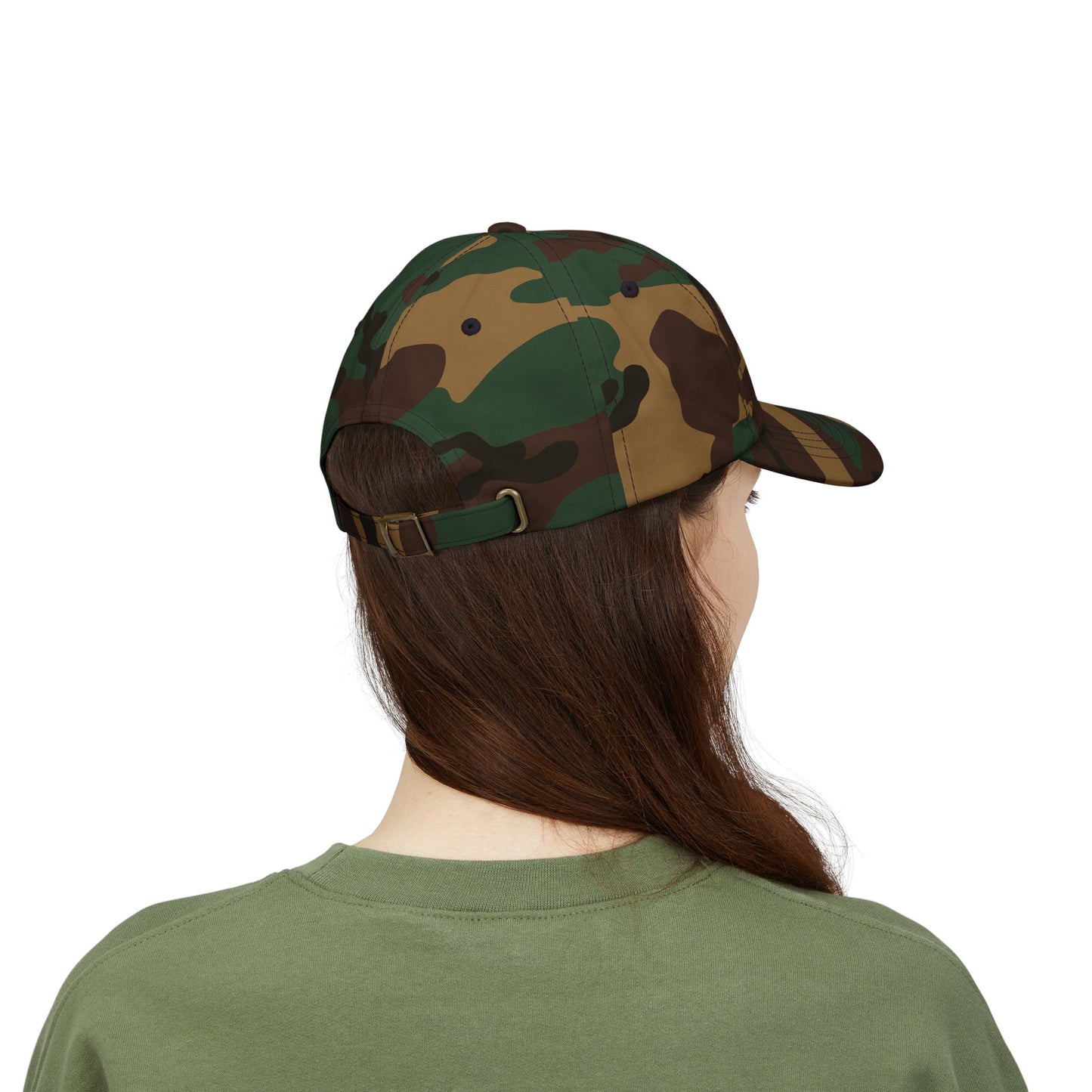 White Classic Dad Cap with 'FOUNDERS' Embroidery - Perfect for Casual Style