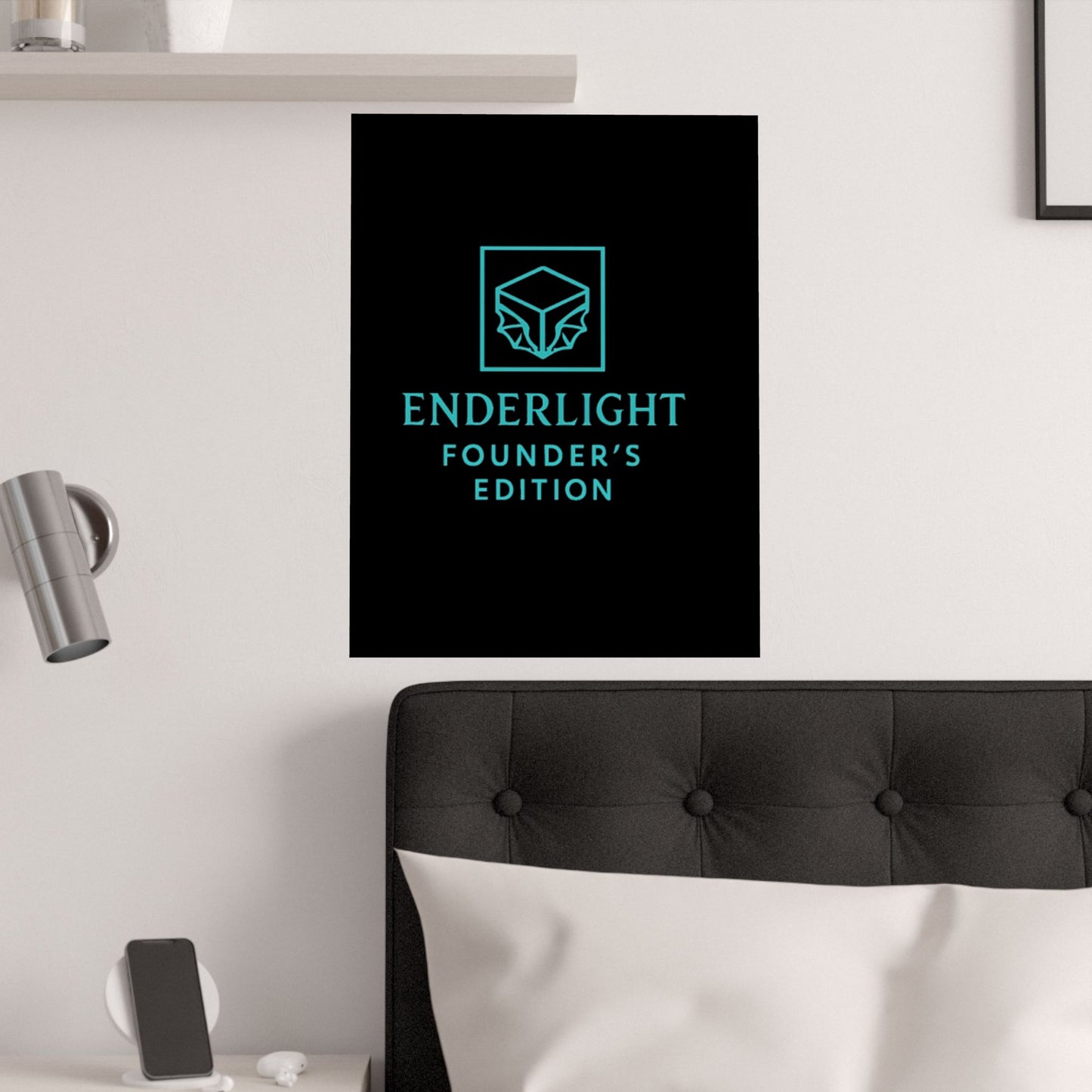 Elegant Satin Poster - Enderlight Founder's Edition