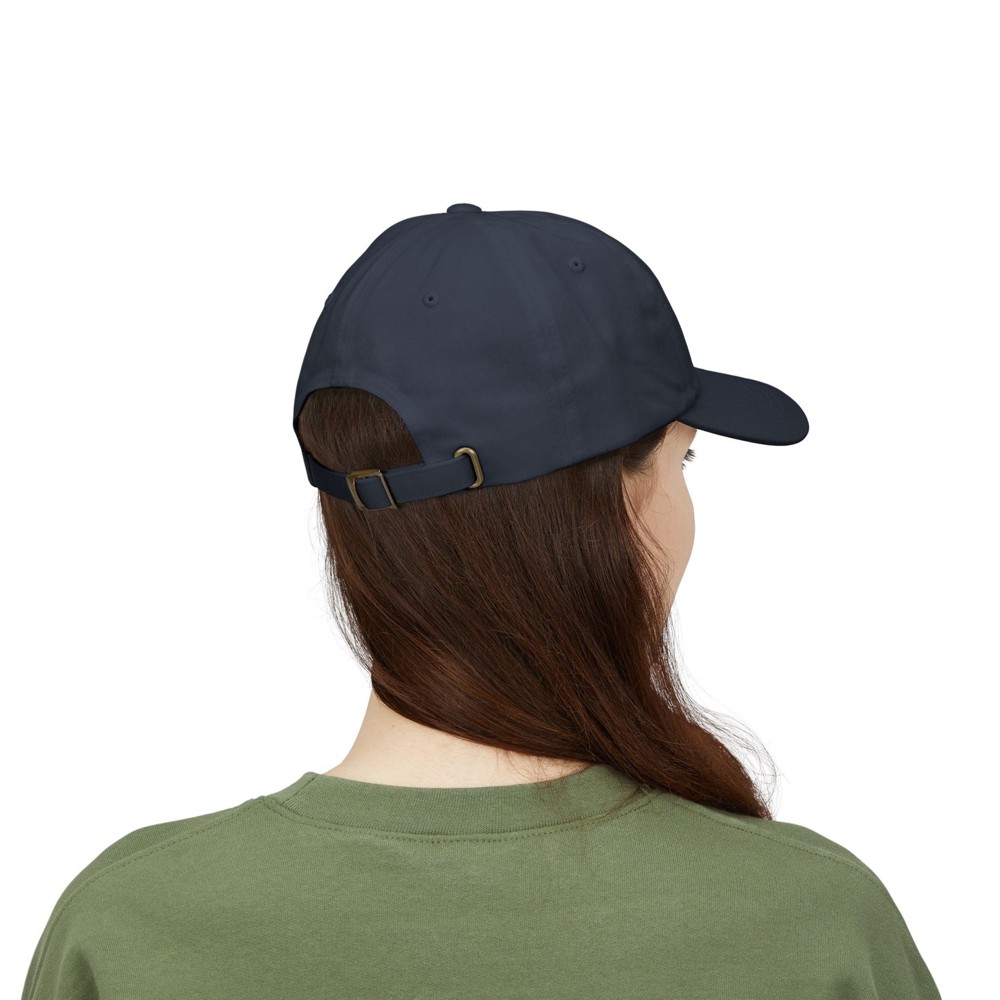 White Classic Dad Cap with 'FOUNDERS' Embroidery - Perfect for Casual Style