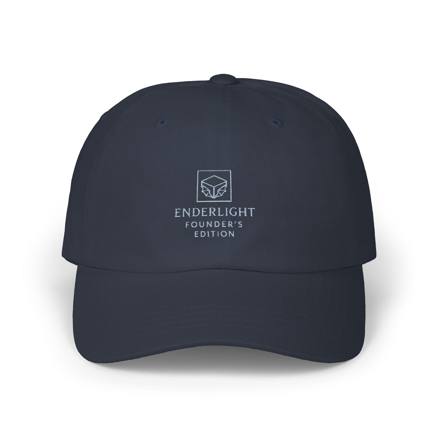 White Classic Dad Cap with 'FOUNDERS' Embroidery - Perfect for Casual Style