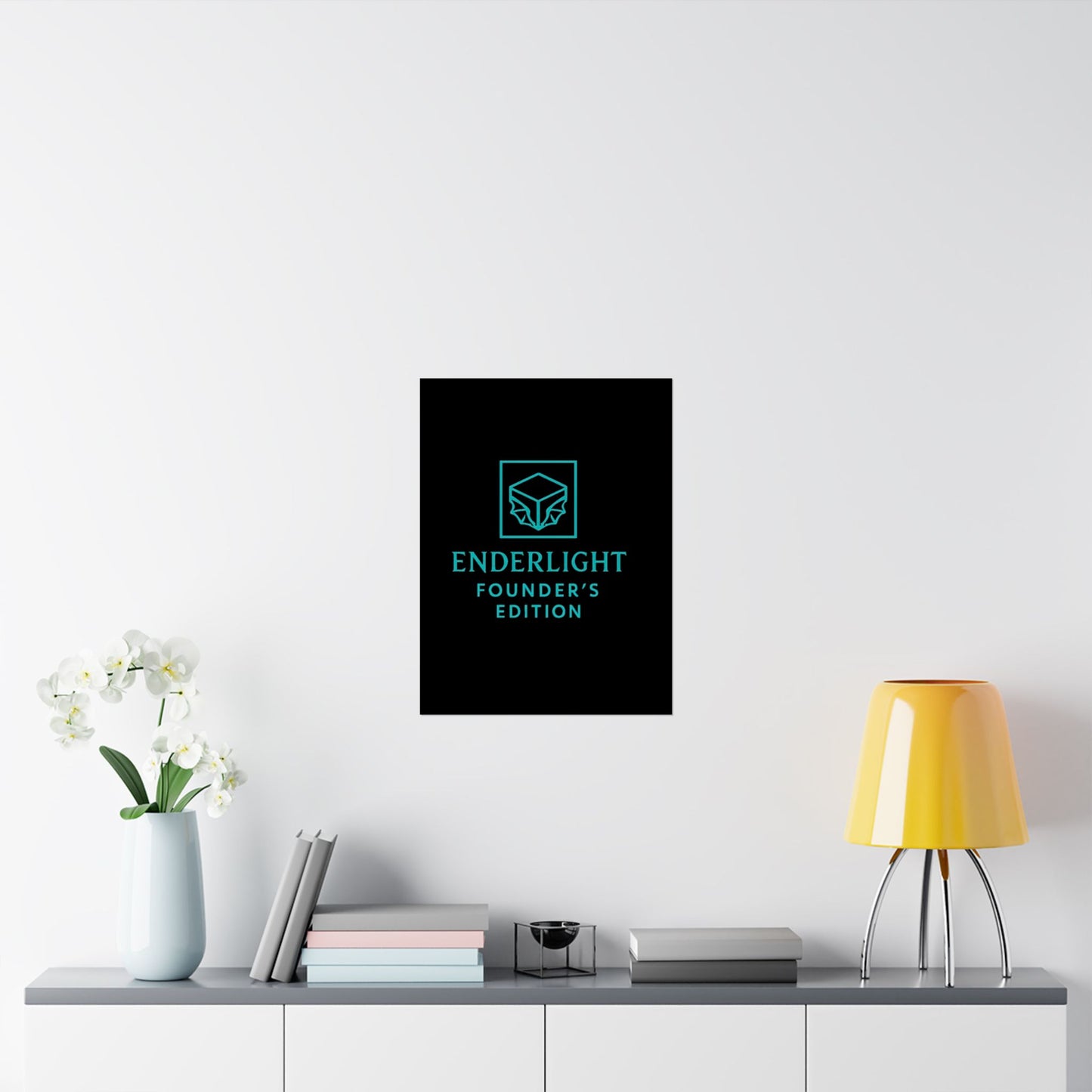 Elegant Satin Poster - Enderlight Founder's Edition