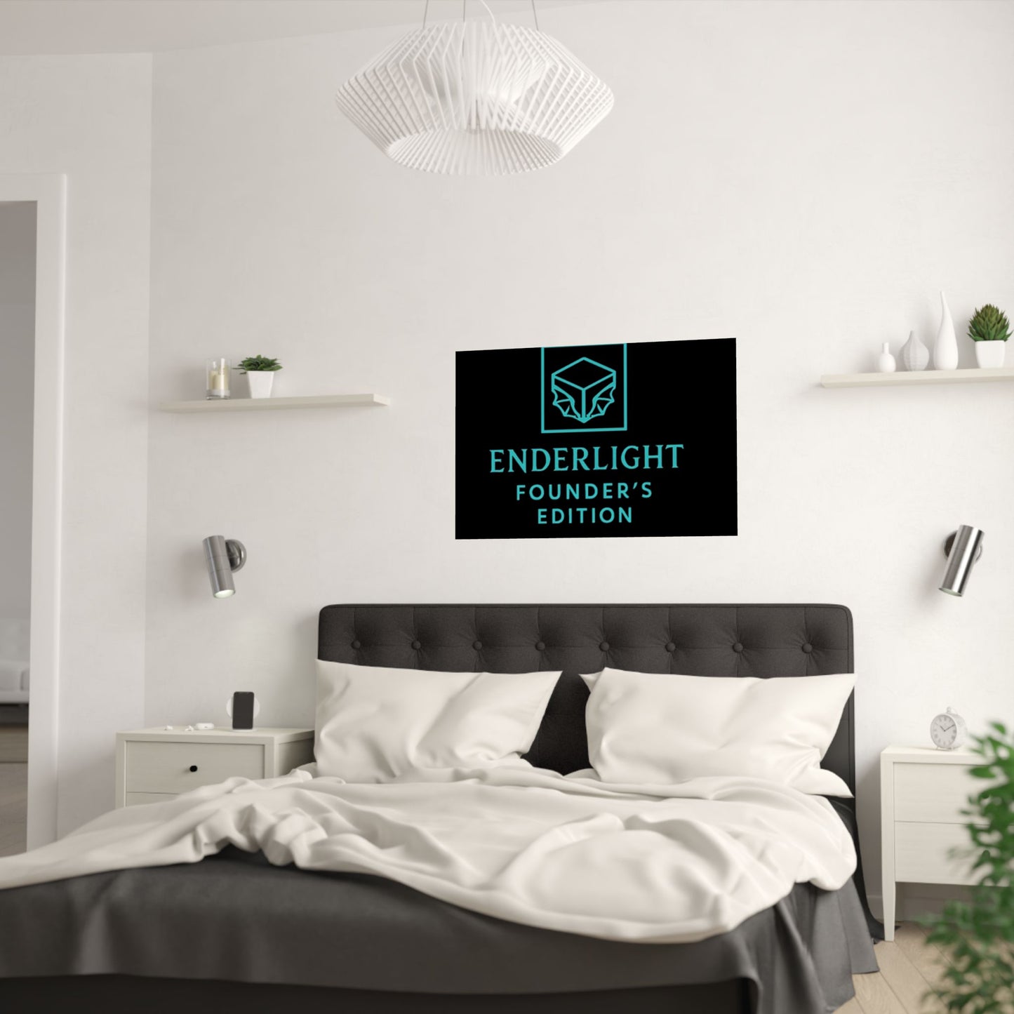 Elegant Satin Poster - Enderlight Founder's Edition