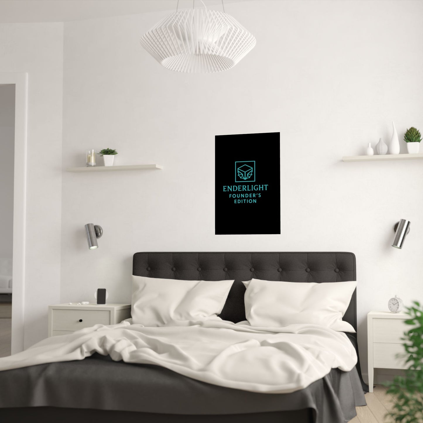 Elegant Satin Poster - Enderlight Founder's Edition