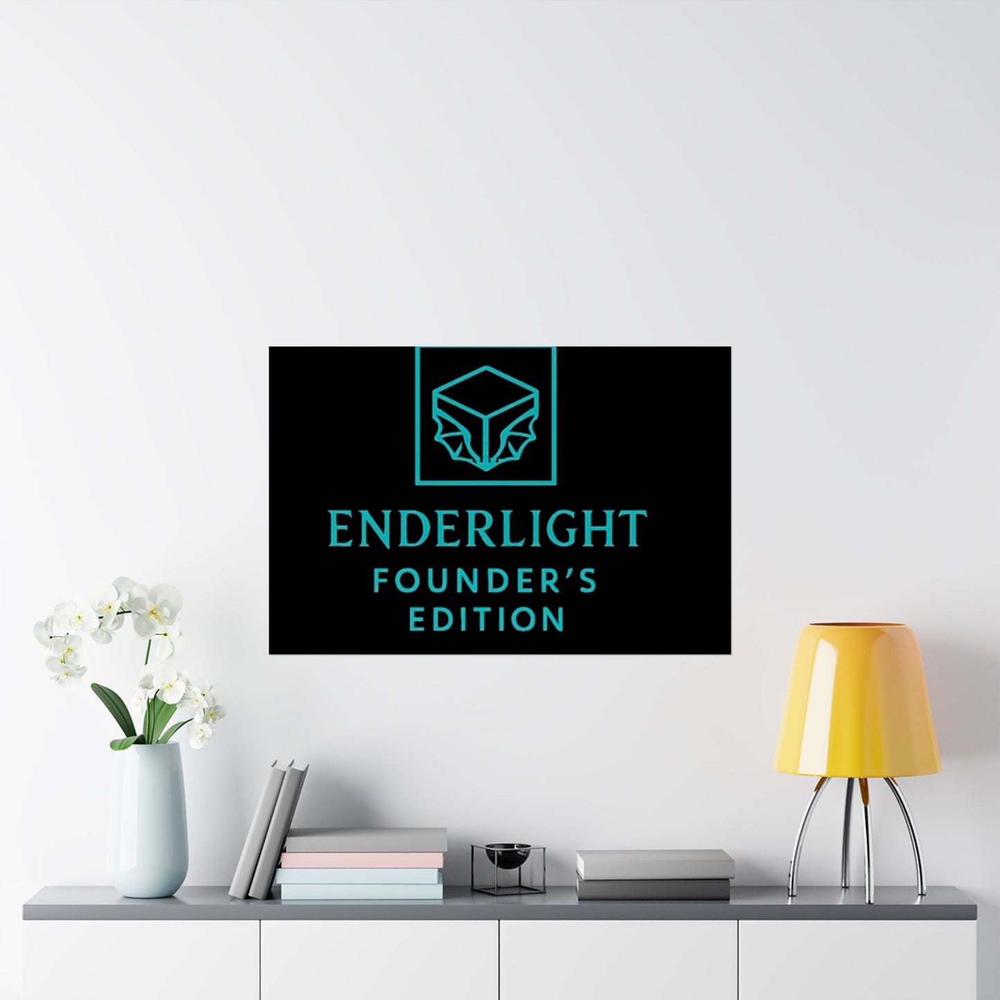 Elegant Satin Poster - Enderlight Founder's Edition