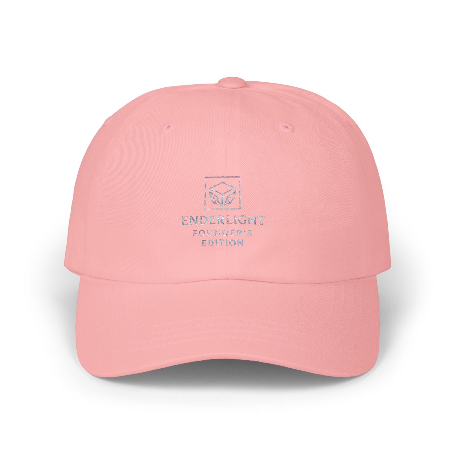 White Classic Dad Cap with 'FOUNDERS' Embroidery - Perfect for Casual Style