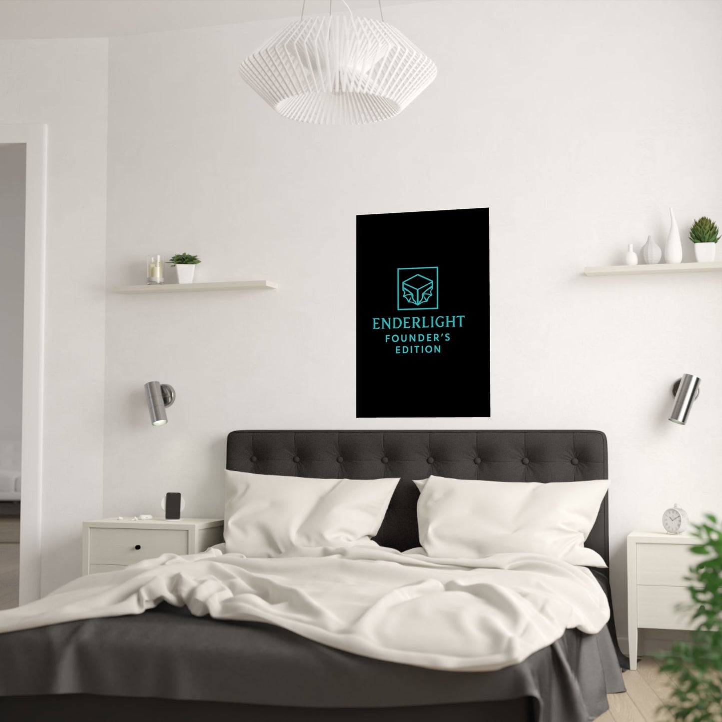 Elegant Satin Poster - Enderlight Founder's Edition
