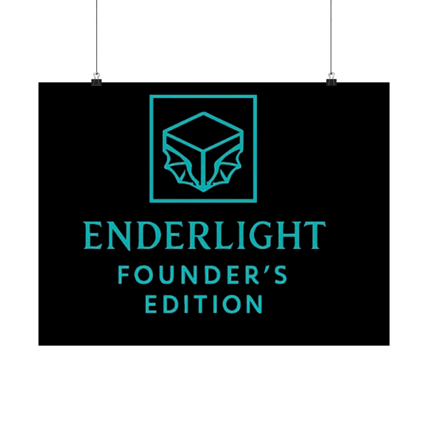 Elegant Satin Poster - Enderlight Founder's Edition