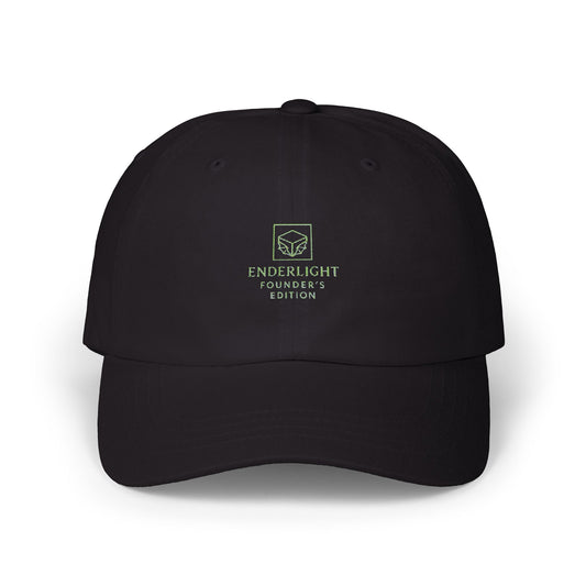 Classic Dad Cap - END LIGHT Embroidered White Hat for Casual Style