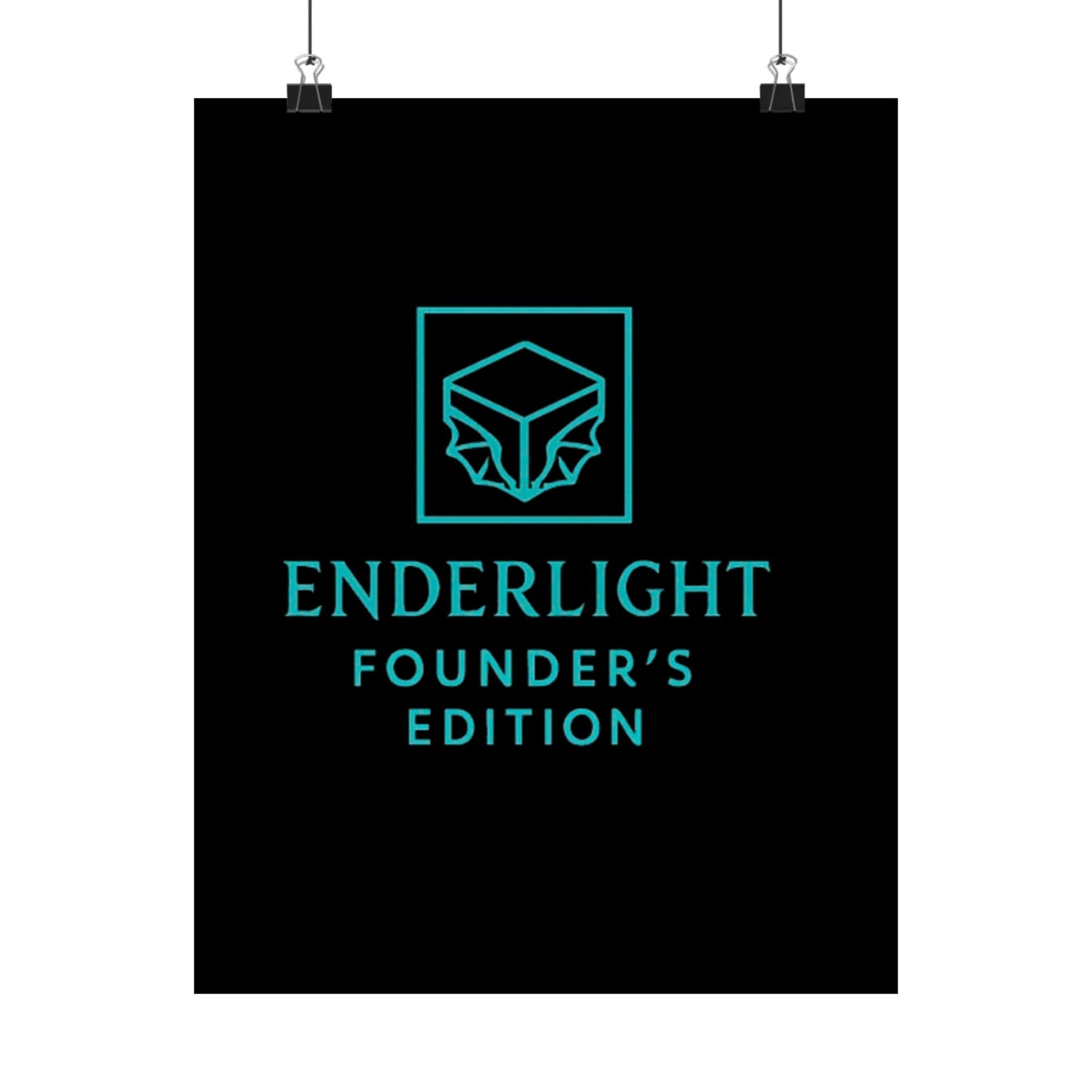 Elegant Satin Poster - Enderlight Founder's Edition
