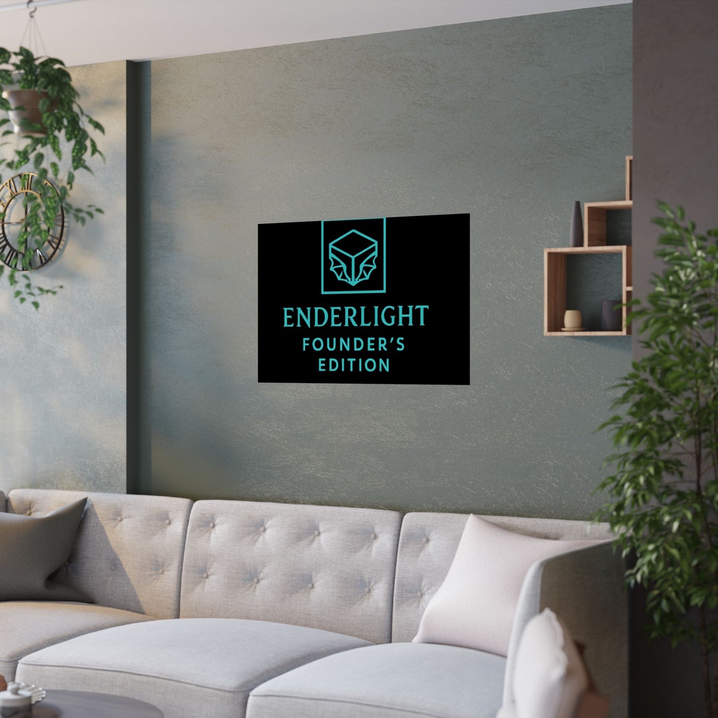 Elegant Satin Poster - Enderlight Founder's Edition